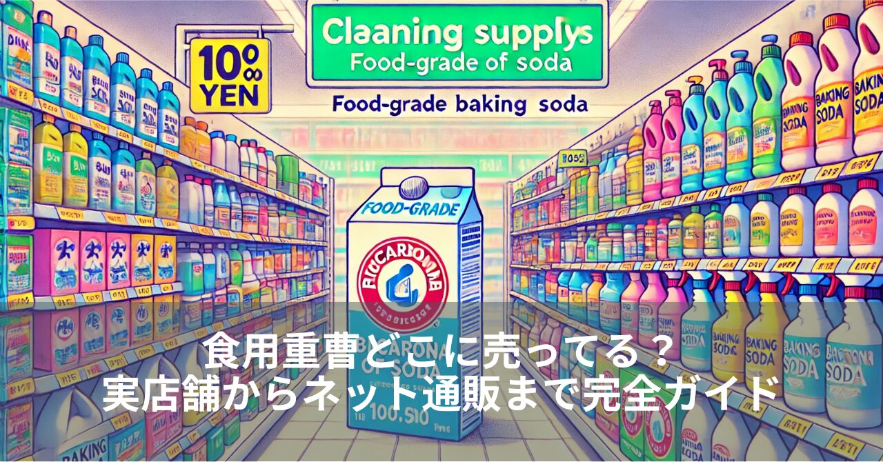 食用重曹どこに売ってる？実店舗からネット通販まで完全ガイド