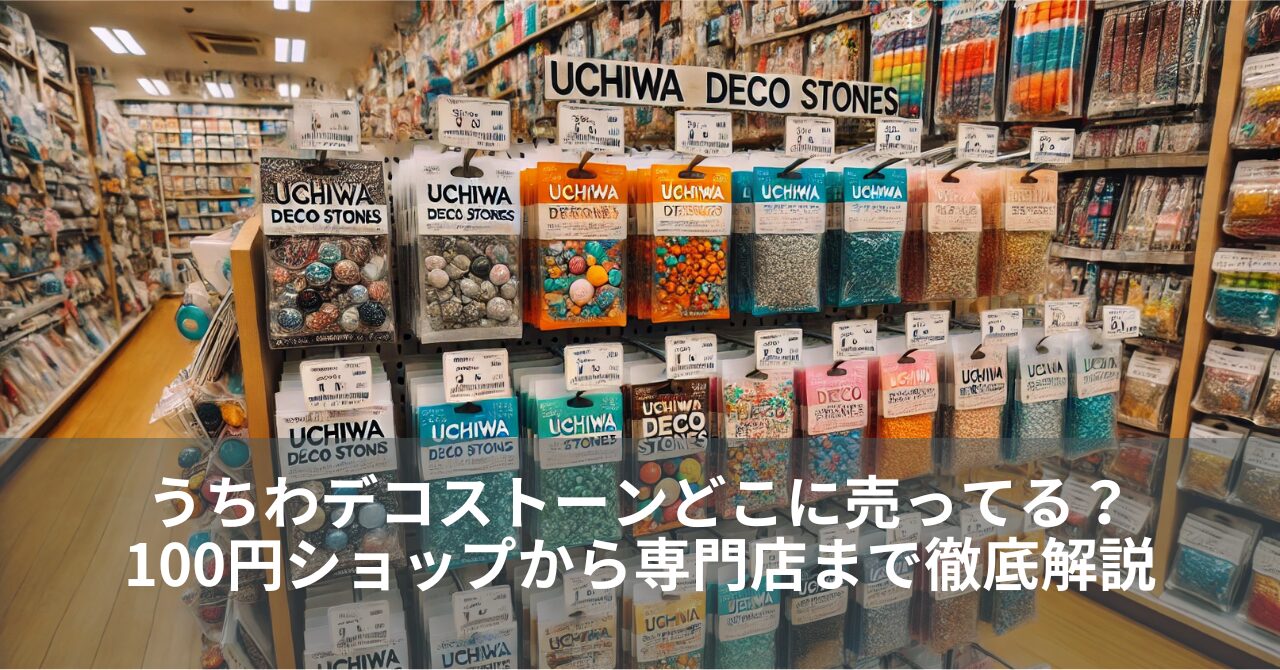 うちわデコストーンどこに売ってる？100円ショップから専門店まで徹底解説