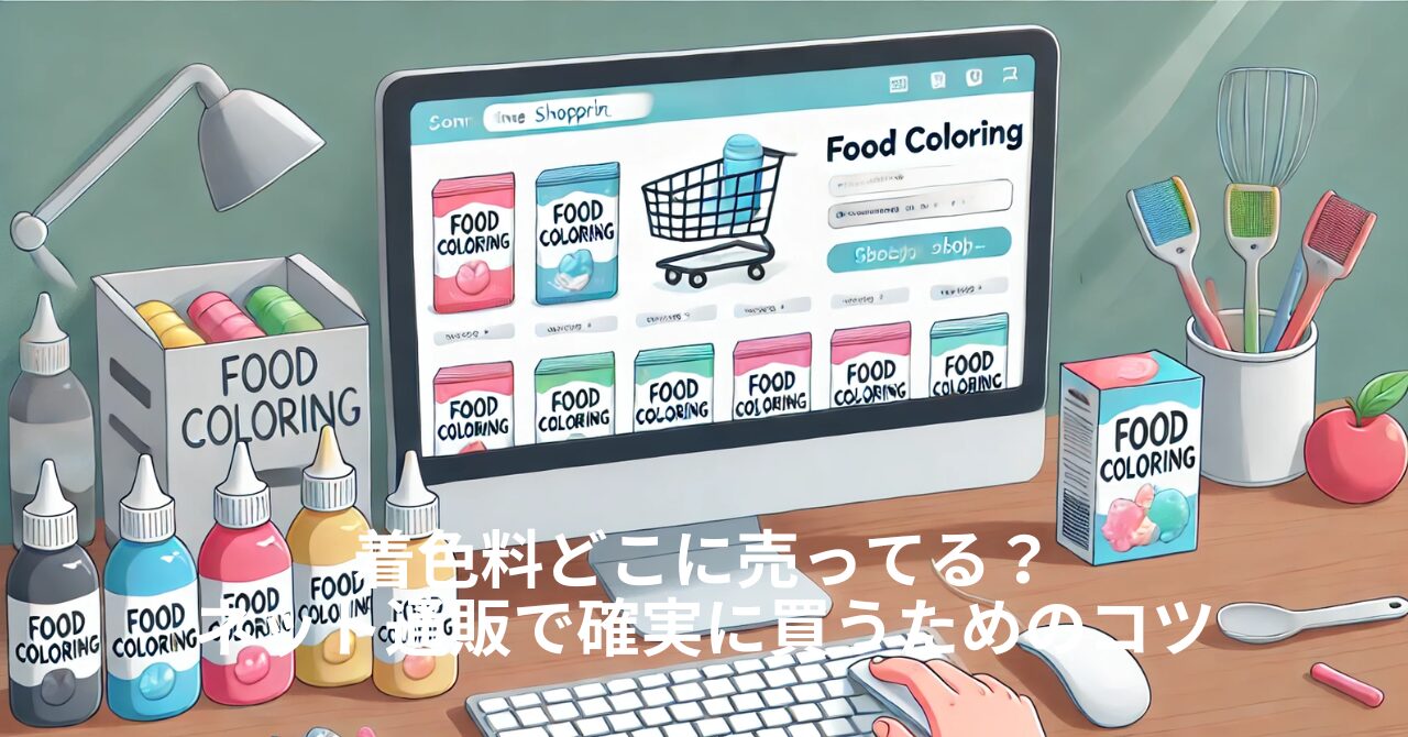 着色料どこに売ってる？ネット通販で確実に買うためのコツ