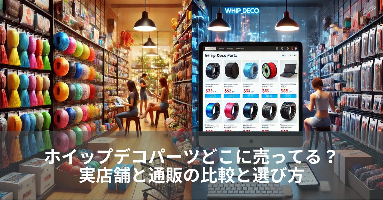 ホイップデコパーツどこに売ってる？実店舗と通販の比較と選び方