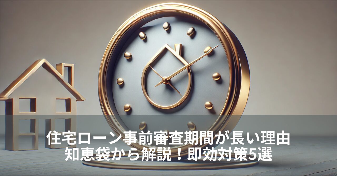 住宅ローン事前審査期間が長い理由知恵袋から解説！即効対策5選