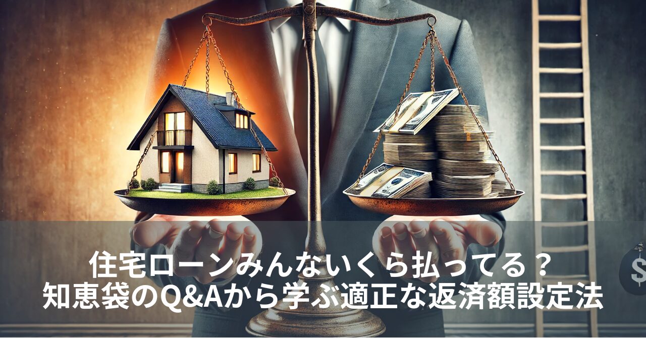 住宅ローンみんないくら払ってる知恵袋のQ&Aから学ぶ適正な返済額設定法