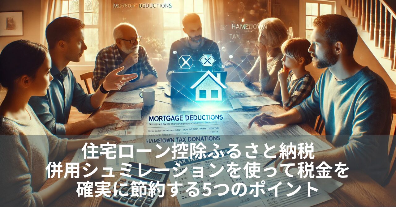 住宅ローン控除ふるさと納税併用シュミレーションを使って税金を確実に節約する5つのポイント