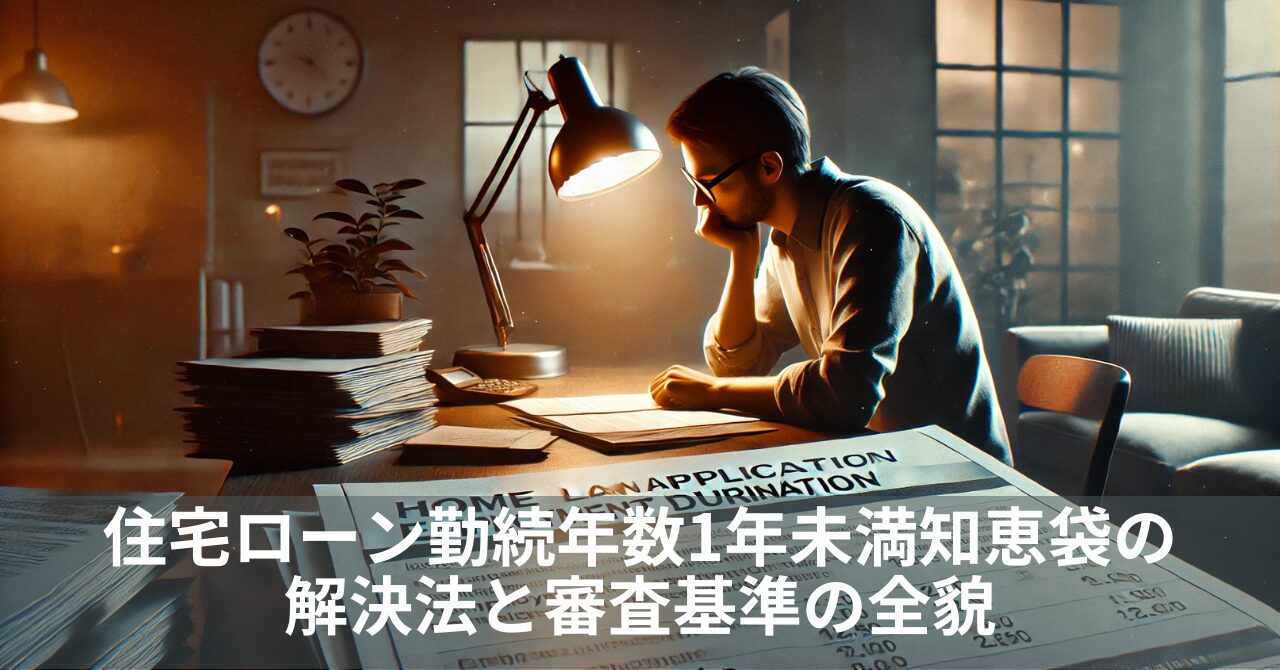 住宅ローン勤続年数1年未満知恵袋の解決法と審査基準の全貌