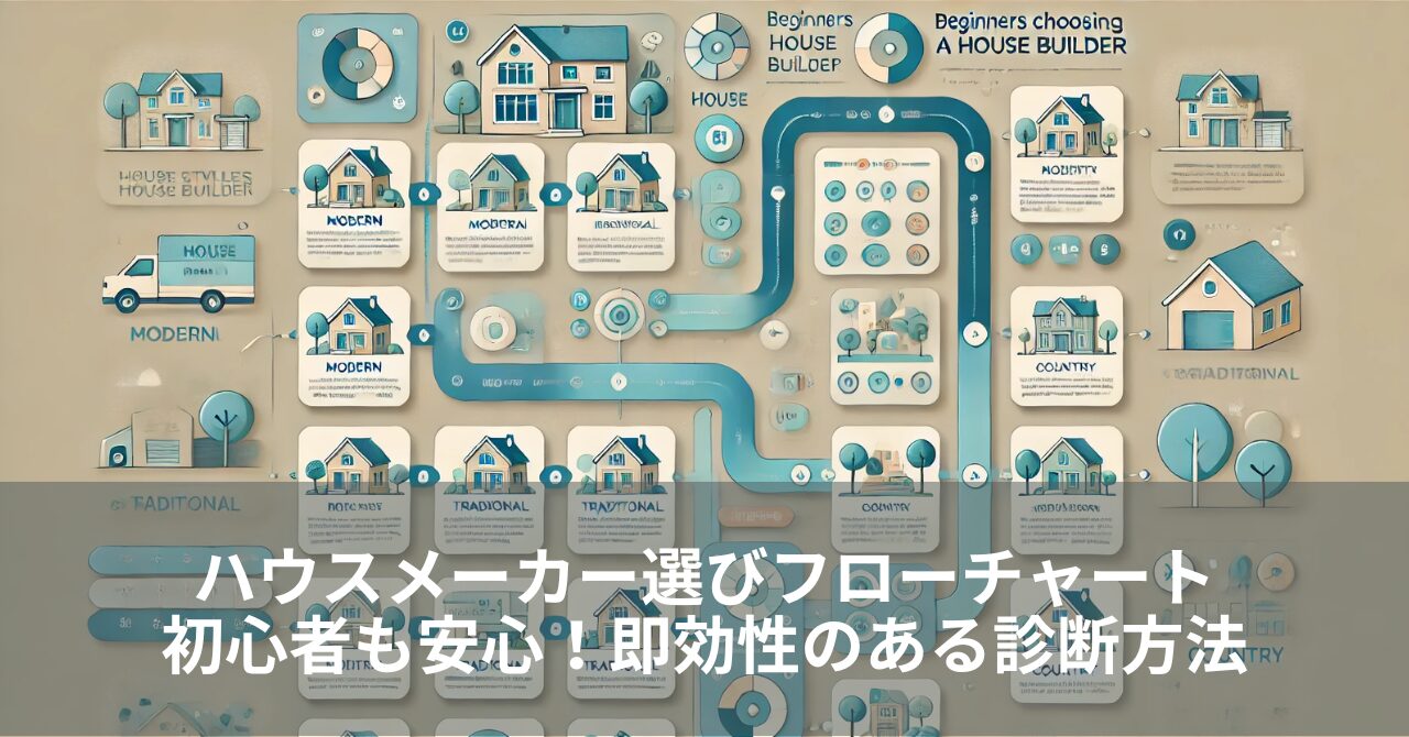 ハウスメーカー選びフローチャート初心者も安心！即効性のある診断方法