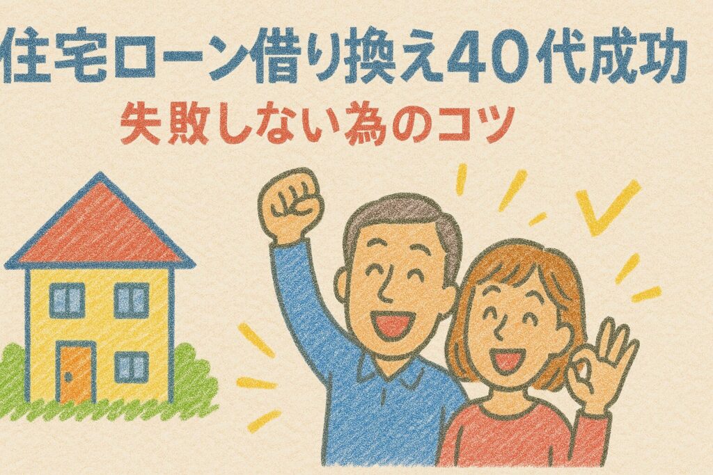 住宅ローン借り換え40代成功｜失敗しない為のコツ