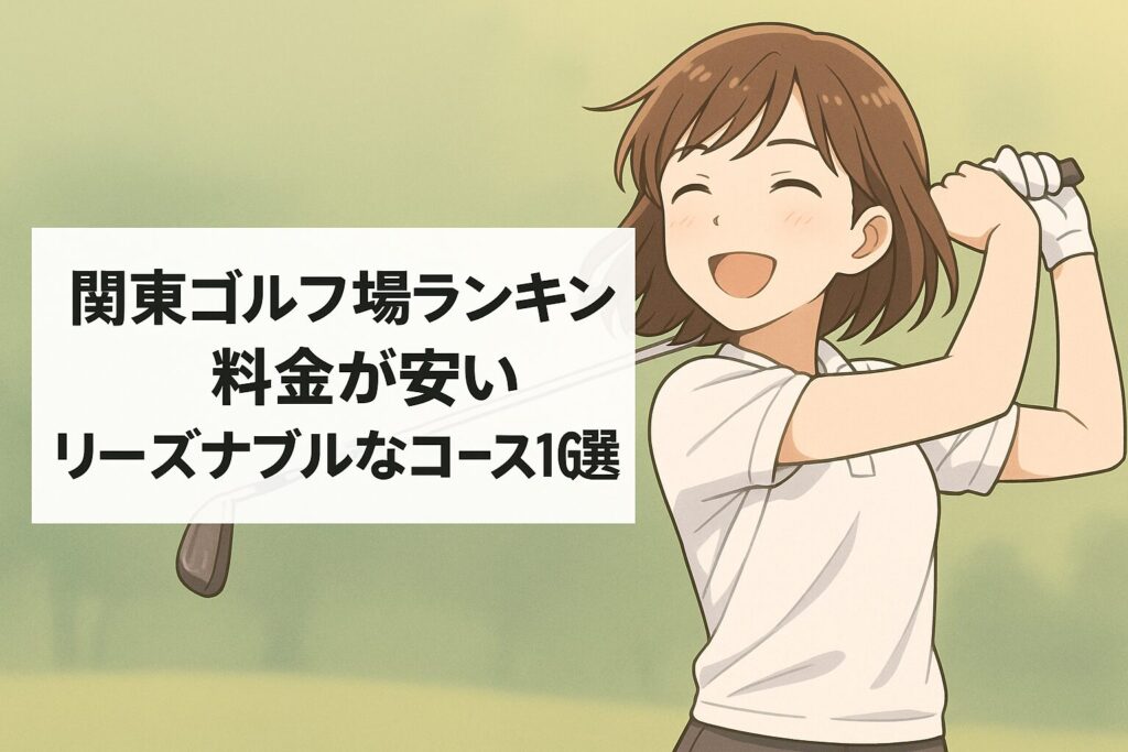 関東ゴルフ場ランキング！料金が安いリーズナブルなコース10選