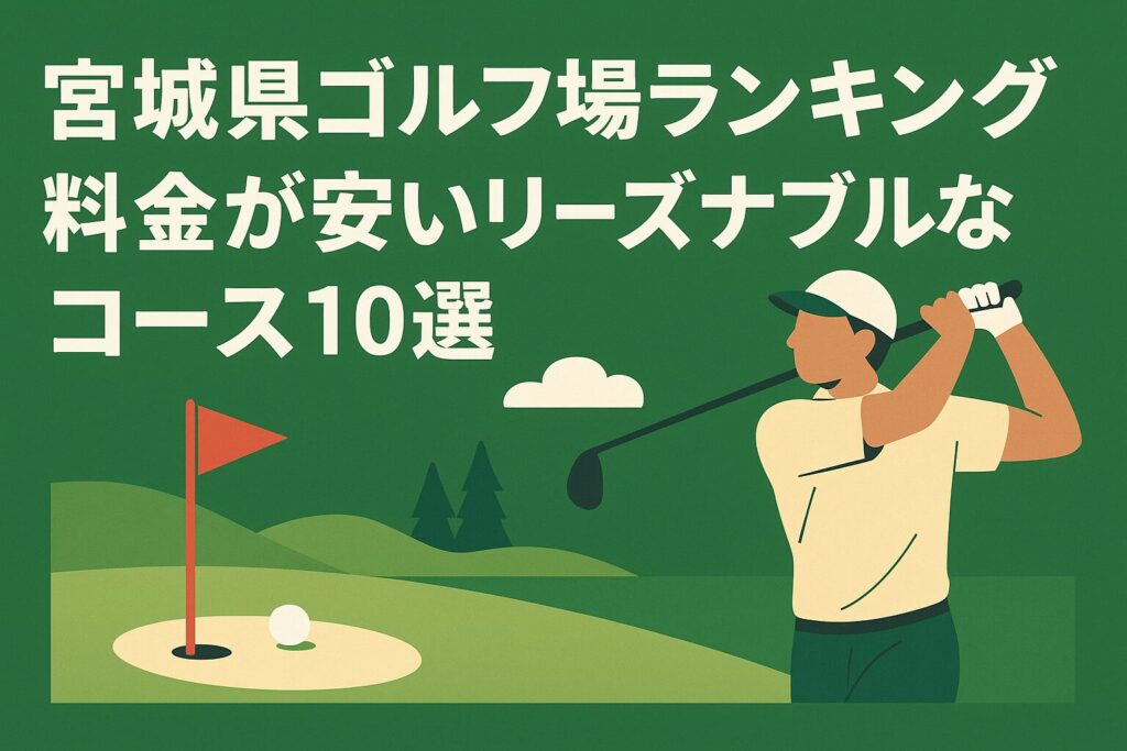 宮城県ゴルフ場ランキング！料金が安いリーズナブルなコース10選
