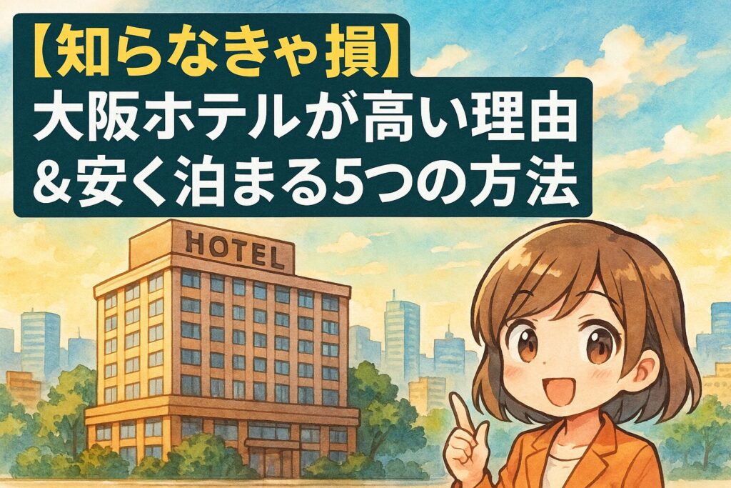 大阪のホテルが高いのはなぜ？5つの理由と安く泊まる裏ワザ
