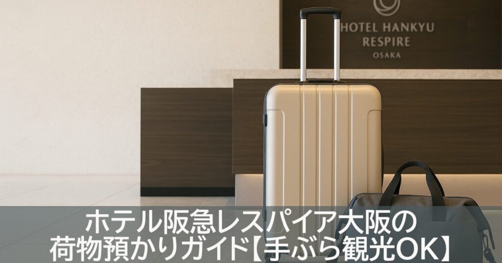 ホテル阪急レスパイア大阪の荷物預かりガイド【手ぶら観光OK】