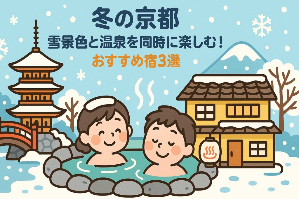 【冬の京都】雪景色と温泉を同時に楽しむ！おすすめ宿3選