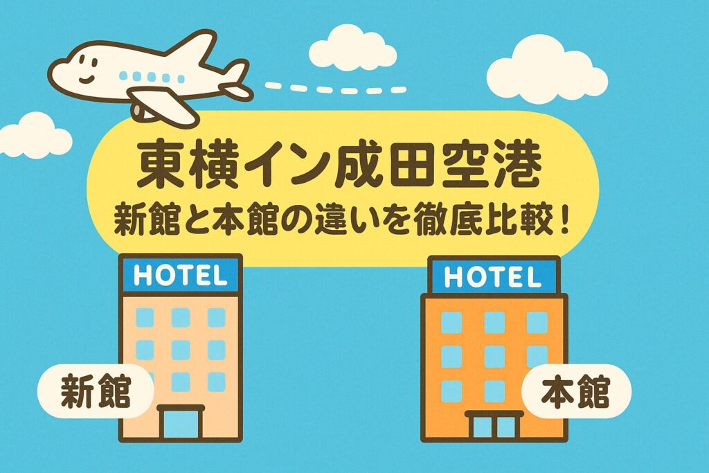 【東横イン成田空港】新館と本館の違いを徹底比較！