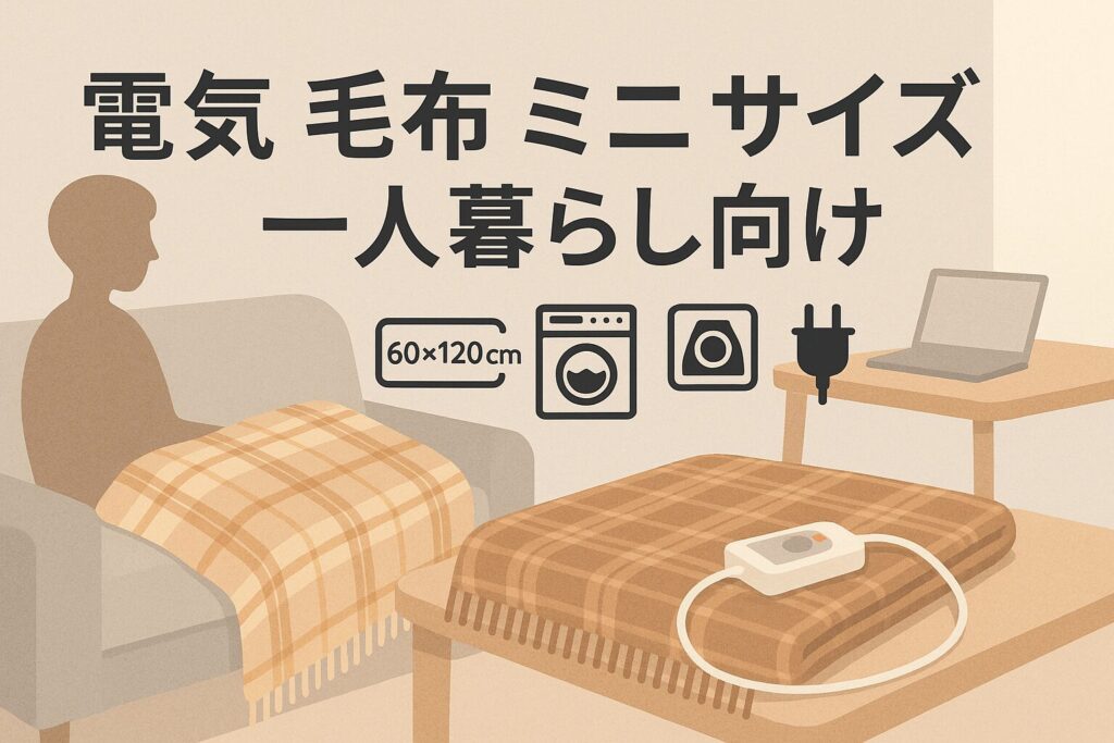 【2025年版】電気毛布ミニサイズのおすすめ5選｜一人暮らし向けの選び方と省エネ術