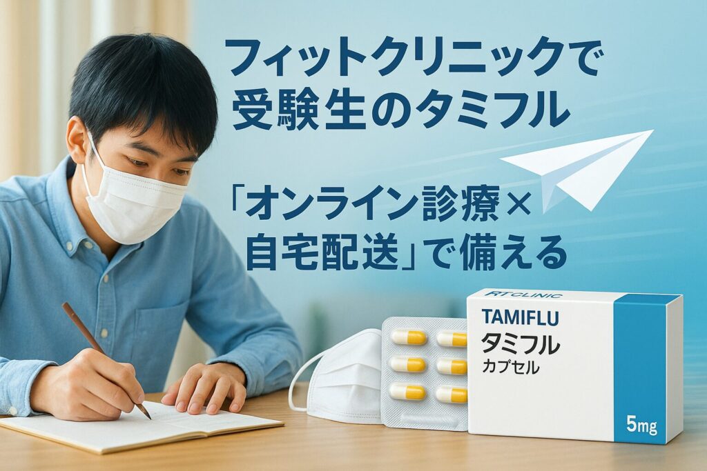 フィットクリニックで受験生のタミフルは「オンライン診療×自宅配送」で備える