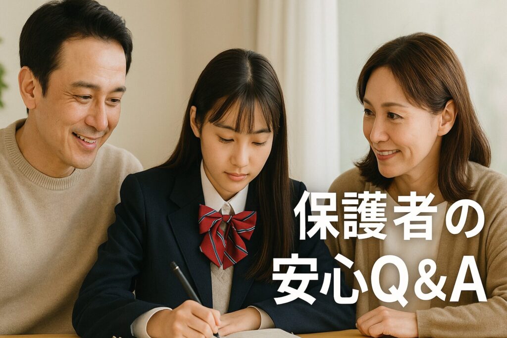 保護者の安心Q&A（副作用・見守り・学校対応）