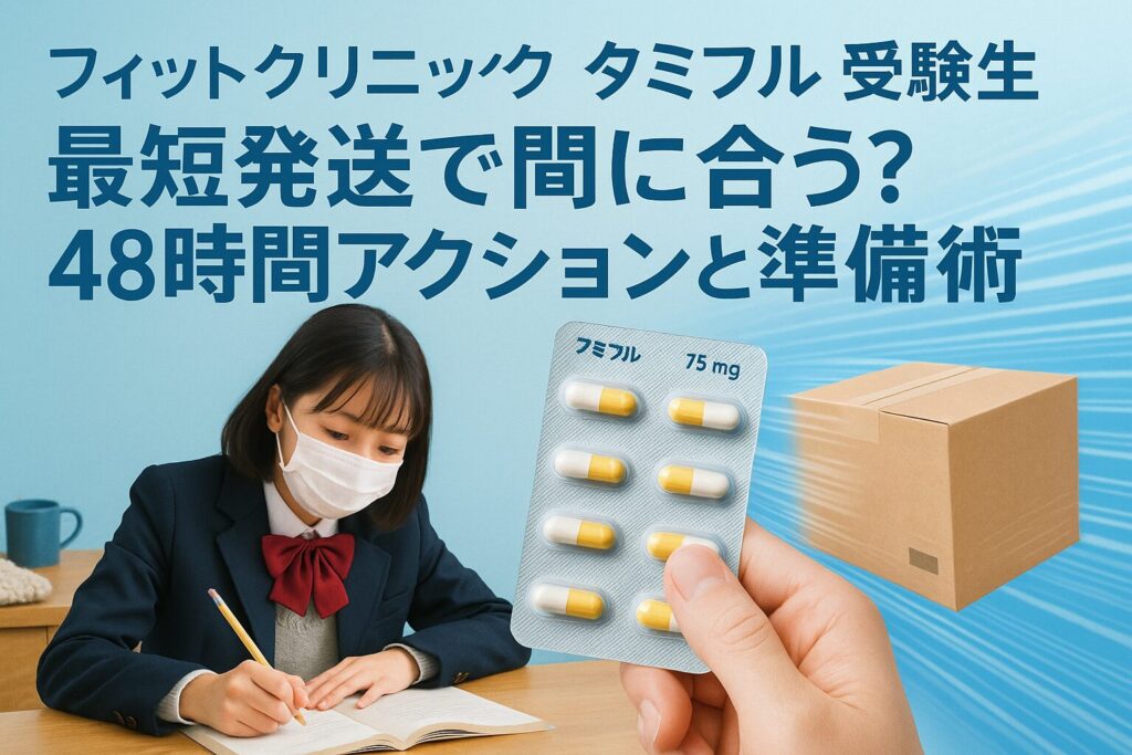 フィットクリニック タミフル 受験生｜最短発送で間に合う？48時間アクションと準備術