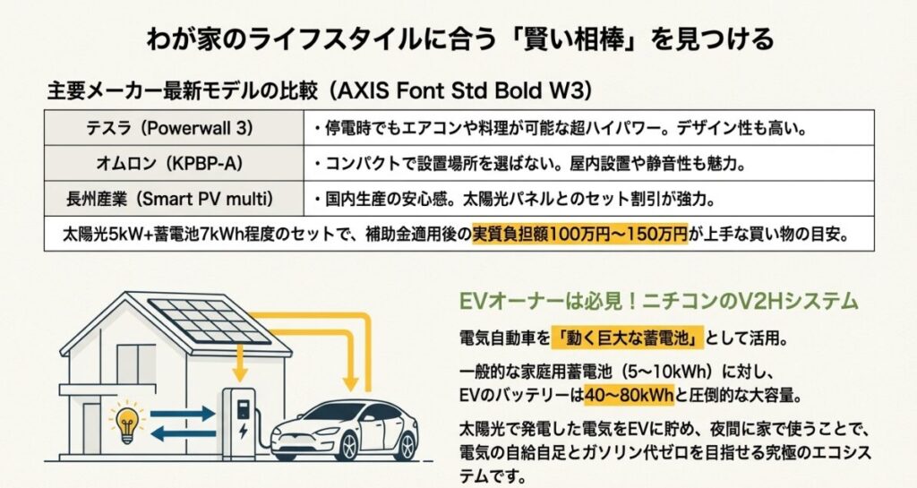2026年度からの売電価格下落リスクと2025年導入の利点を示した比較図