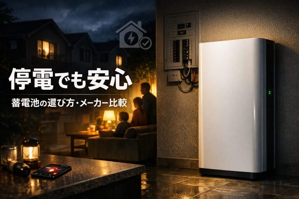 蓄電池で停電時はどれが安心？失敗しない選び方とメーカー比較
