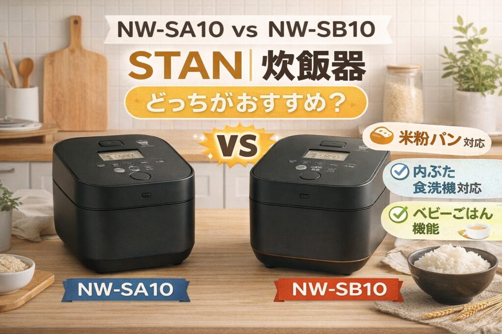 NW-SA10 NW-SB10 違いを比較
