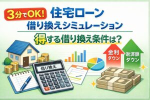 【3分でOK】住宅ローン 借り換え シミュレーション 計算｜得する条件は？