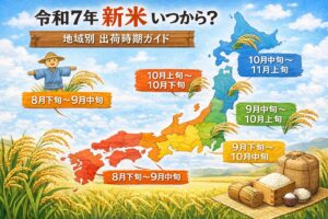 令和7年 新米 いつから？地域別の出荷時期とおすすめの食べ方